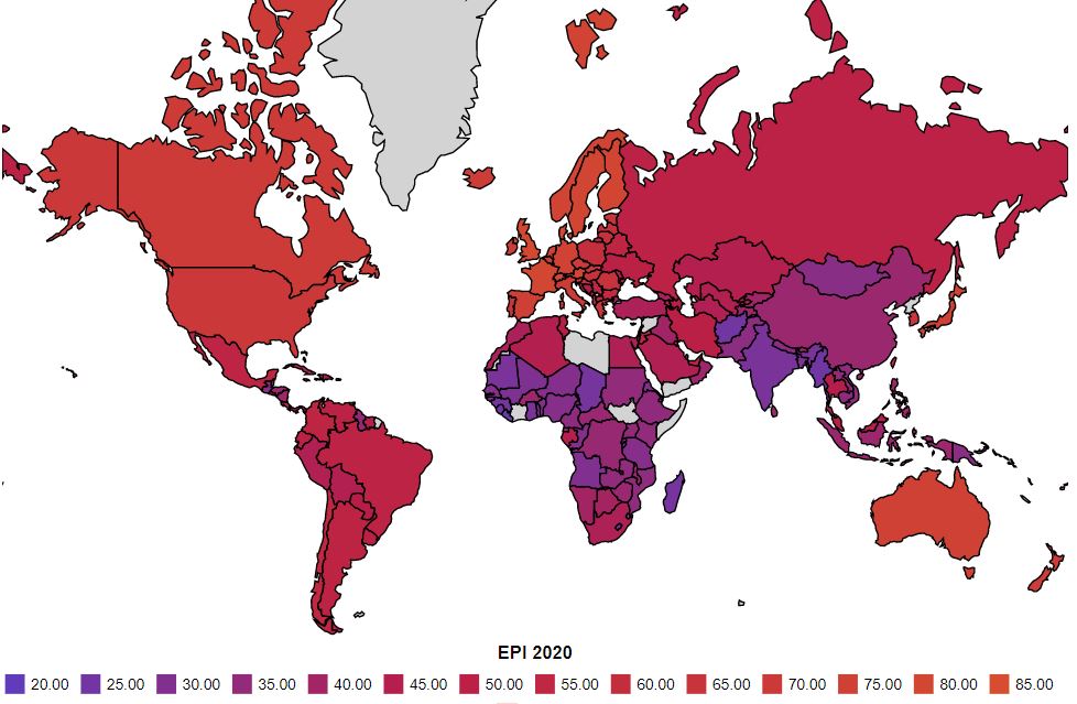 Most Environmentally Friendly Countries 2022 - World Populace