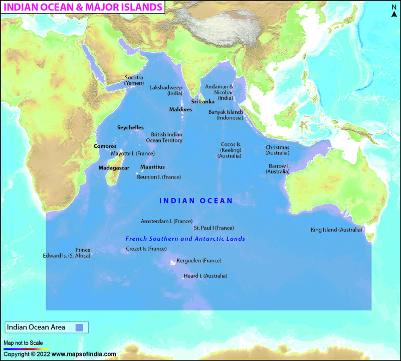 Indian Ocean map
